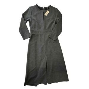 ANN TAYLOR Gray 3/4 Sleeve Sheath Dress 6 New